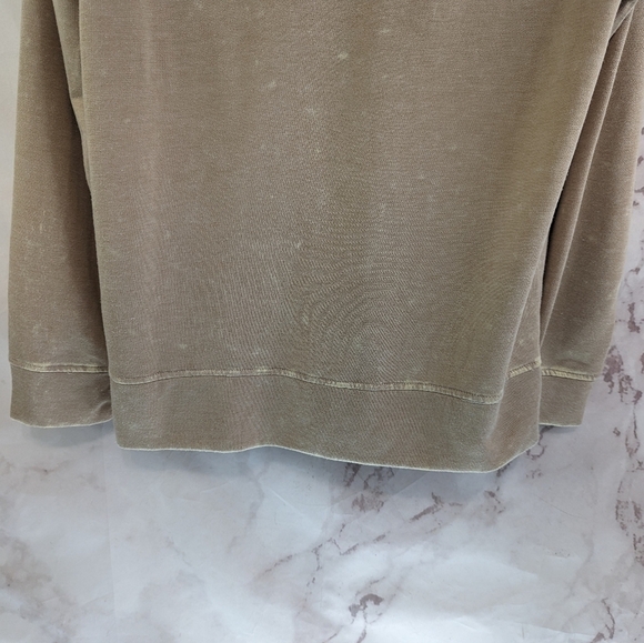 Koolaburra UGG Hoodie Womens Medium Tan Terry Zip Sweatshirt Sweater Pockets - Picture 7 of 13